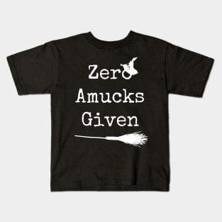 Zero Amucks Given Kids T-Shirt